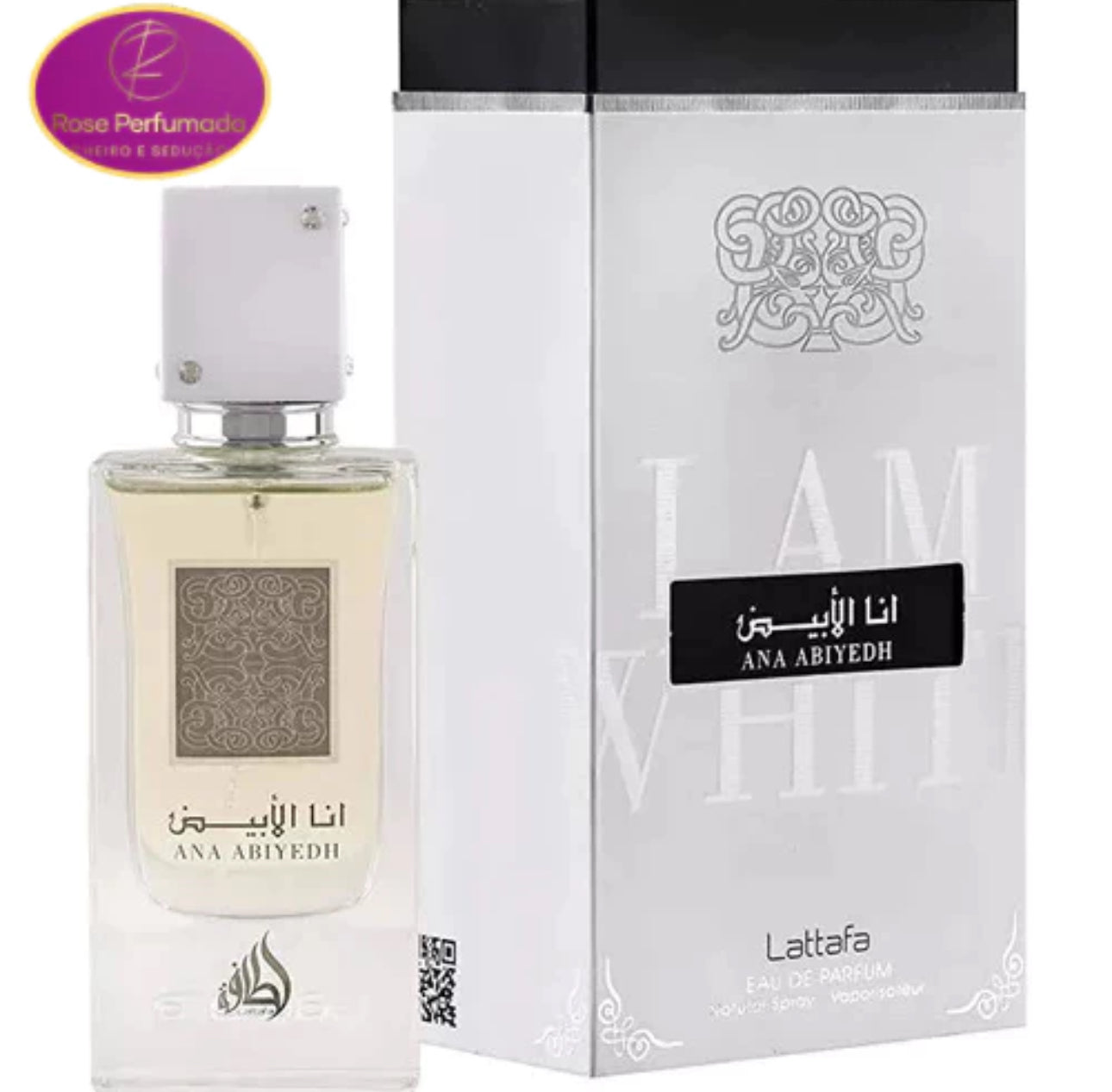 Perfume - Lattafa Ana Abiyedh: Eau de Parfum Unissex 60ml - Fragance